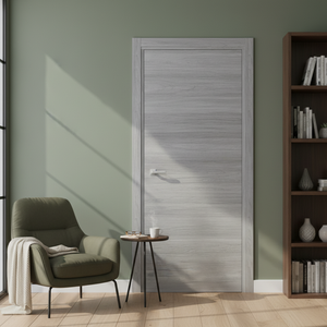 Nova Flush Braga Olmo Matrix CPL Modern Single Pre-Hung Door - Doors and Beyond