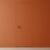 Primed Solid Frameless Door Example For Painting Orange - Doors and Beyond