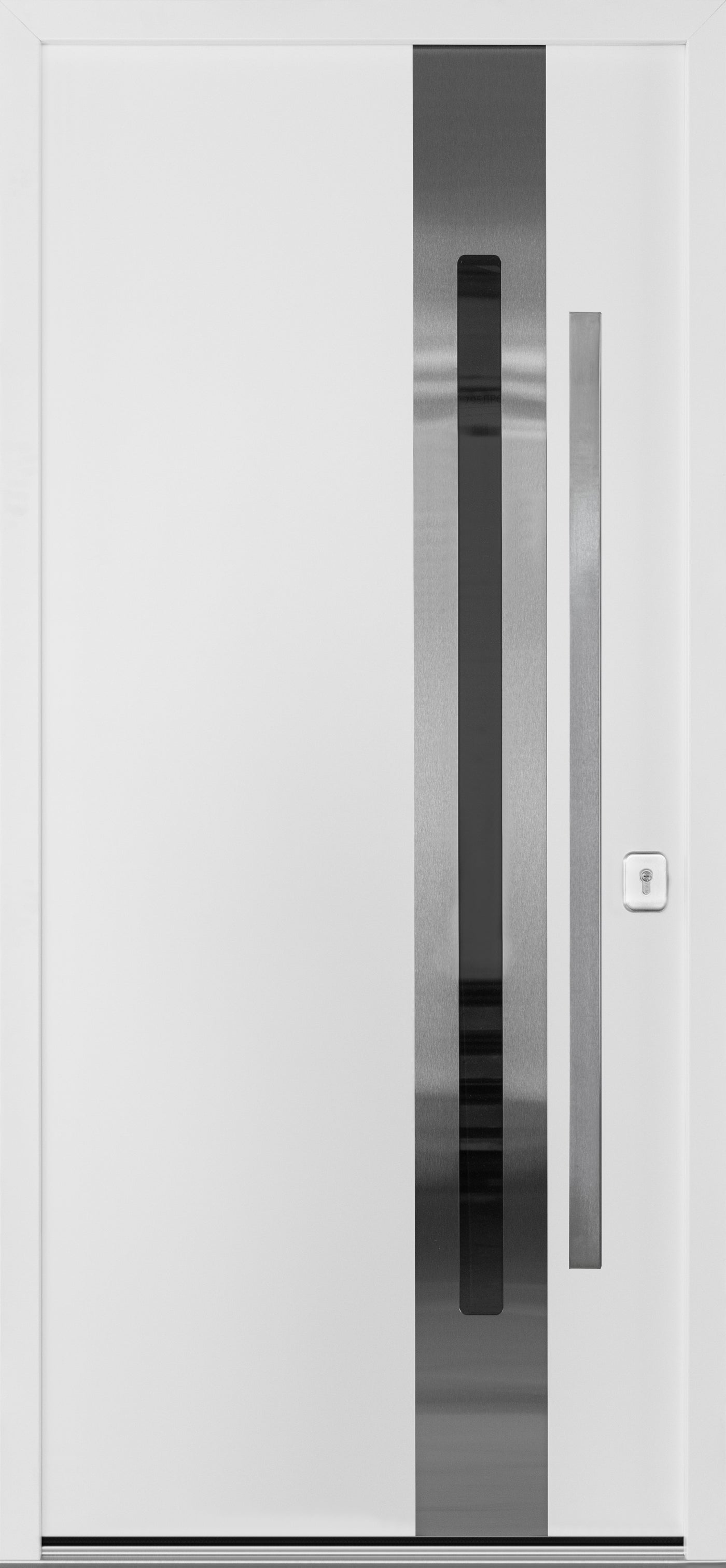 Nova Inox S2 Modern Exterior Single Door 36x80 - White - Doors and Beyond