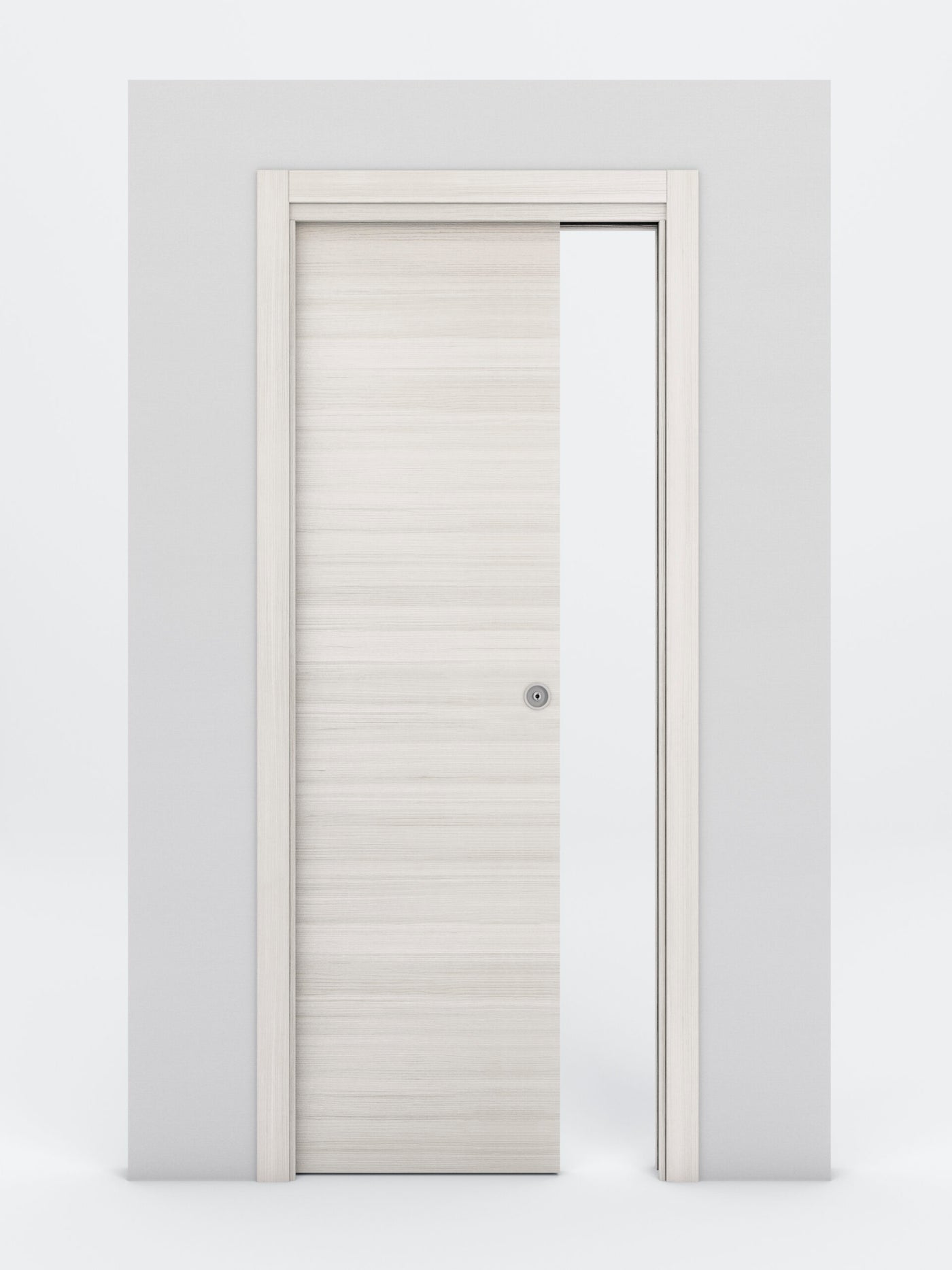 Nova Flush Braga Crema Matrix Laminated Modern Pocket Door - Doors and Beyond