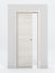 Nova Flush Braga Crema Matrix Laminated Modern Pocket Door - Doors and Beyond