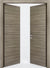 Nova Flush Braga Palissandro Matrix CPL Modern Double Pre-Hung Door