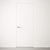 Primed Solid Frameless Door Example For Painting Pure White - Doors and Beyond
