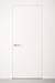 Primed Solid Frameless Door Example For Painting Pure White - Doors and Beyond