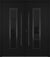 Nova Inox S1 Modern Exterior Double Door 72x80 - Unit 74x81 1/2 Black Stainless Steel - Black