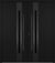 Nova Inox S2 Modern Exterior Double Door 72x80 - Unit 74x81 1/2 Black Stainless Steel - Black