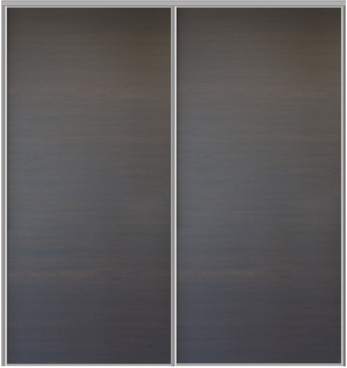 Custom Sliding Aluminum Doors - Style 01 - 2 doors  - Japan Oak - Doors and Beyond