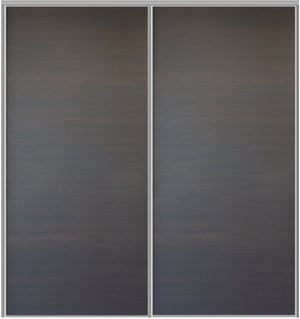 Custom Sliding Aluminum Doors - Style 01 - 2 doors  - Japan Oak - Doors and Beyond