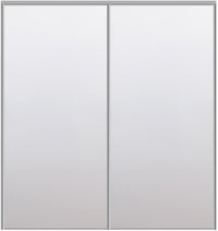 Custom Sliding Aluminum Doors - Style 01 - 2 doors  - White Drawing - Doors and Beyond