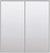 Custom Sliding Aluminum Doors - Style 01 - 2 doors  - White Drawing