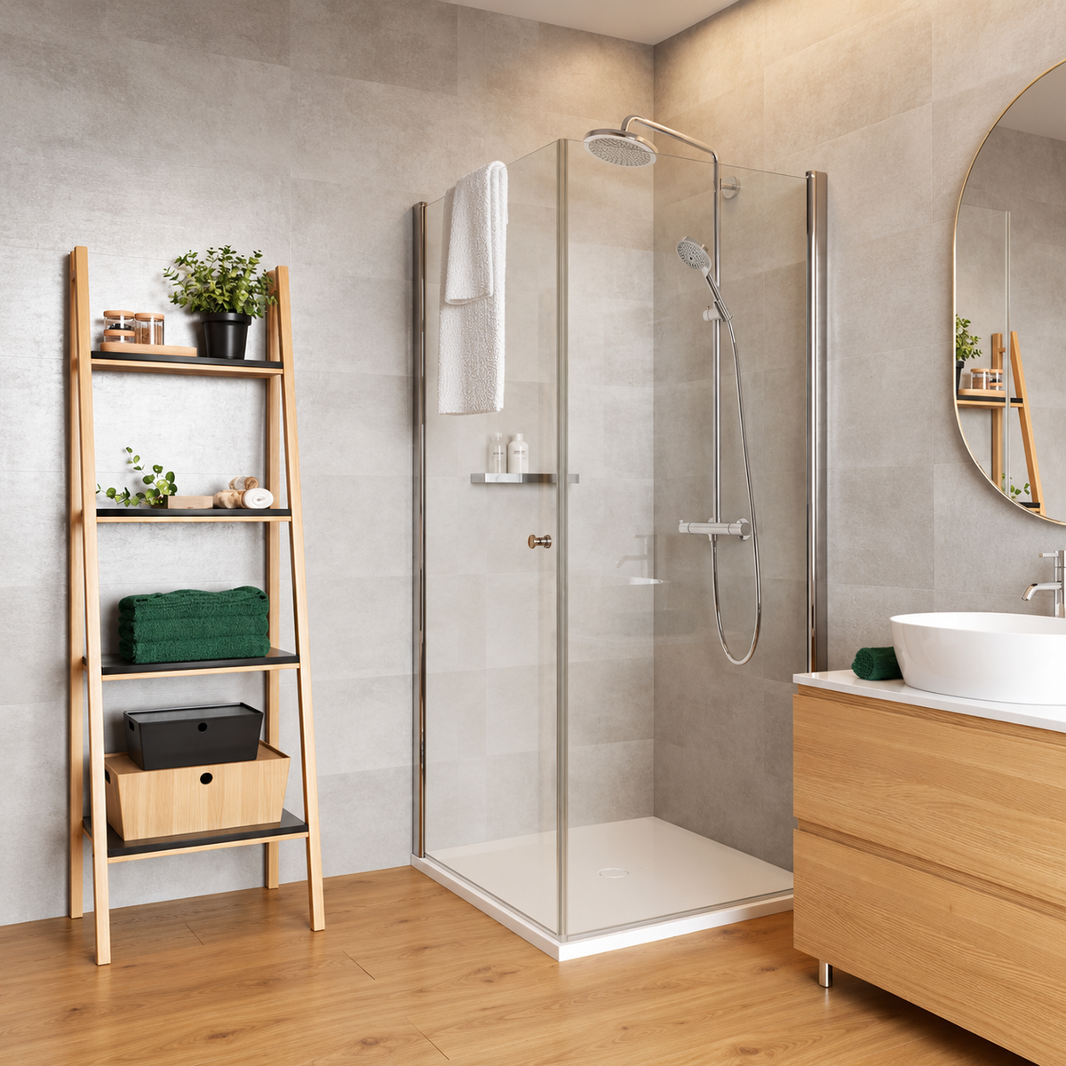 VILO Wall SPC Concrete beige matt 11 13/16" x 23 5/8" - Doors and Beyond