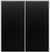 Custom Sliding Aluminum Doors - Style 01 - 2 doors  - Black Ash
