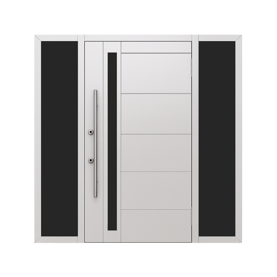 Single Exterior Door With 2 Sidelights