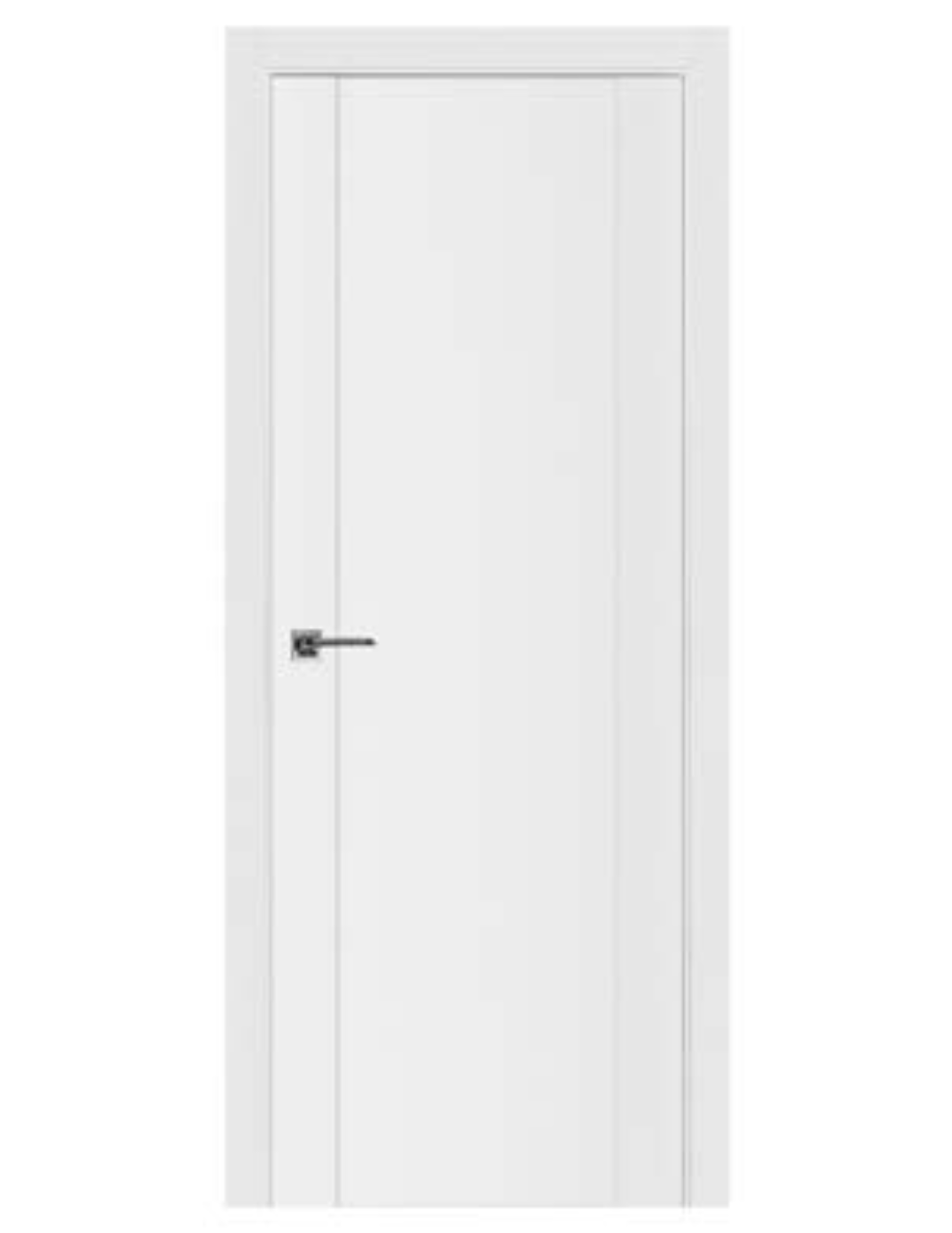 Nova Triplex 058 Soft White Laminated Modern Pre-Hung Door - Doors and Beyond