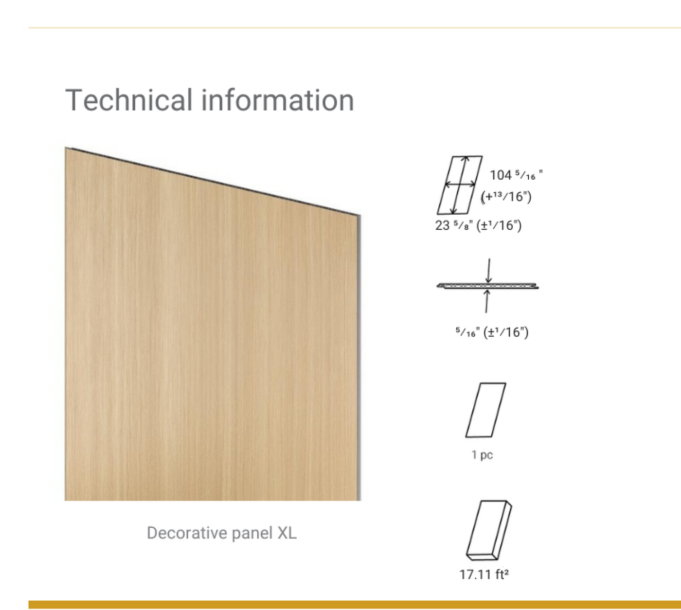 VOX MPC Decorative Wall Panel Brushed Steel 104 5/16" x 23 5/8" - Doors and Beyond