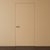 Primed Solid Frameless Door Example For Painting Soft Caramel Beige - Doors and Beyond