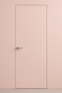 Primed Solid Frameless Door Example For Painting Soft Blush - Doors and Beyond