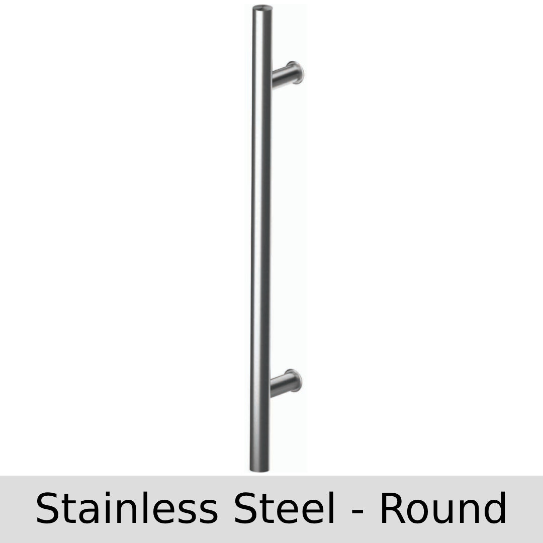 INOX Door Pull Corso - Stainless Steel - Round - Doors and Beyond