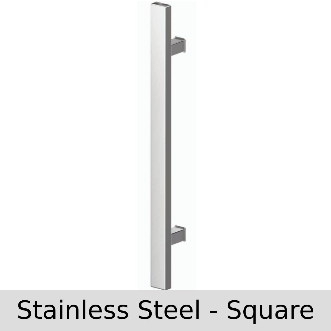 INOX Door Pull Loft - Stainless Steel - Square - Doors and Beyond