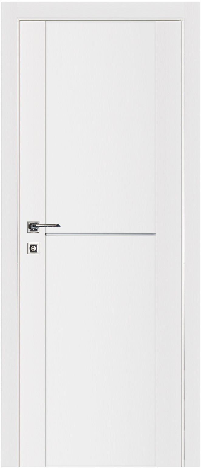 Nova Stile 002 Soft White Laminated Modern Pre-Hung Door - Doors and Beyond