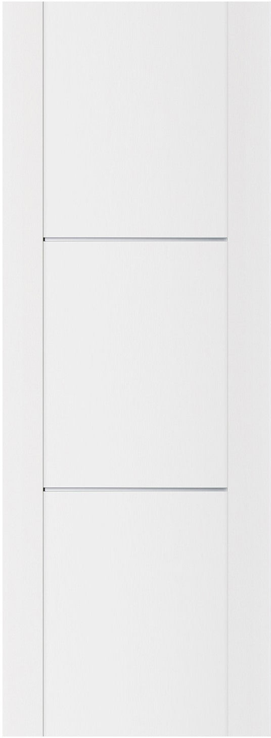 Nova Stile 004 Soft White Laminated Modern Door Slab - Doors and Beyond