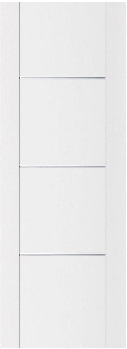 Nova Stile 006 Soft White Laminated Modern Door Slab - Doors and Beyond