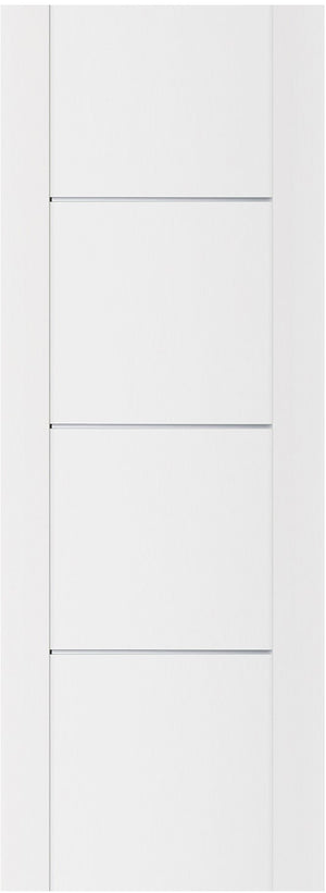 Nova Stile 006 Soft White Laminated Modern Door Slab - Doors and Beyond