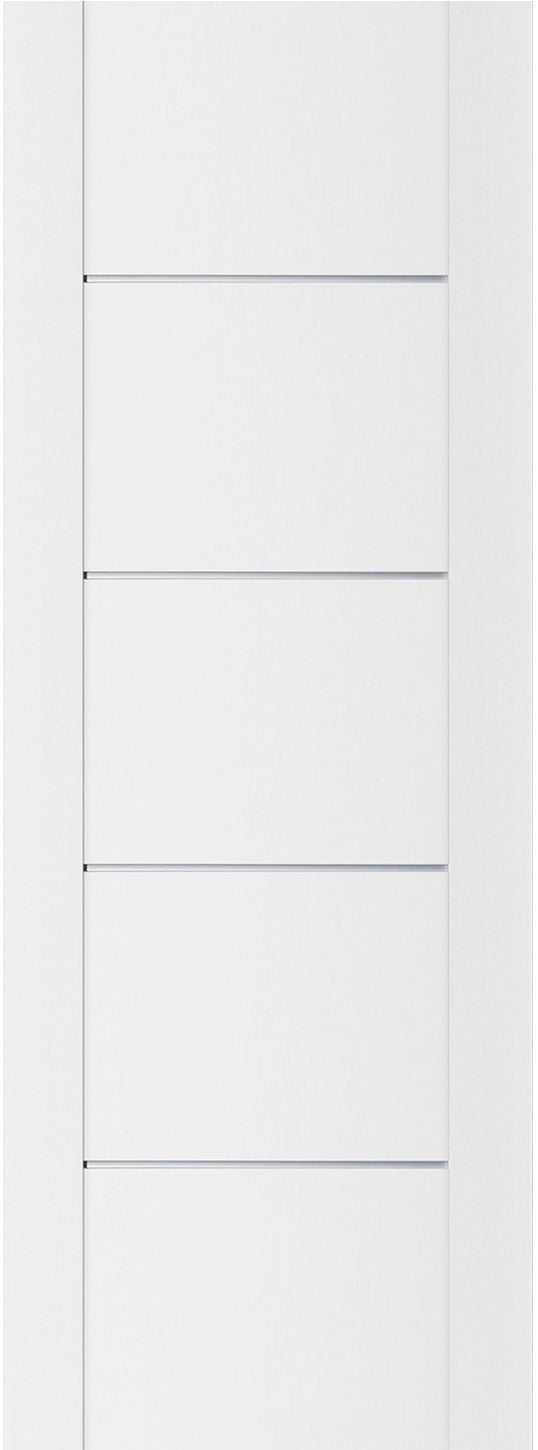 Nova Stile 007 Soft White Laminated Modern Door Slab - Doors and Beyond