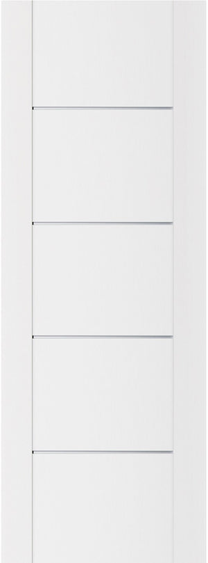 Nova Stile 007 Soft White Laminated Modern Door Slab - Doors and Beyond