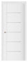 Nova Stile 008 Soft White Laminated Modern Pocket Door