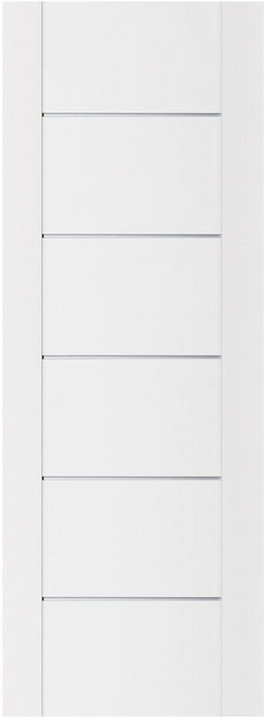 Nova Stile 008 Soft White Laminated Modern Door Slab - Doors and Beyond
