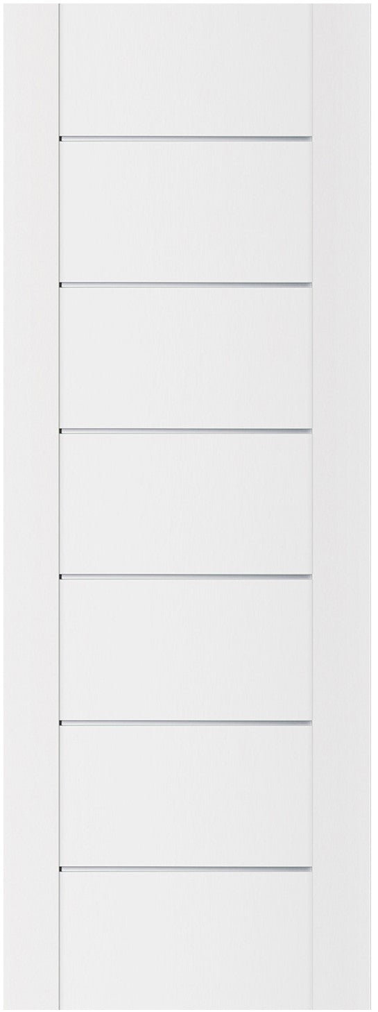 Nova Stile 009 Soft White Laminated Modern Door Slab