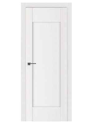Nova Stile 012 Soft White Laminated Modern Pre-Hung Door - Doors and Beyond