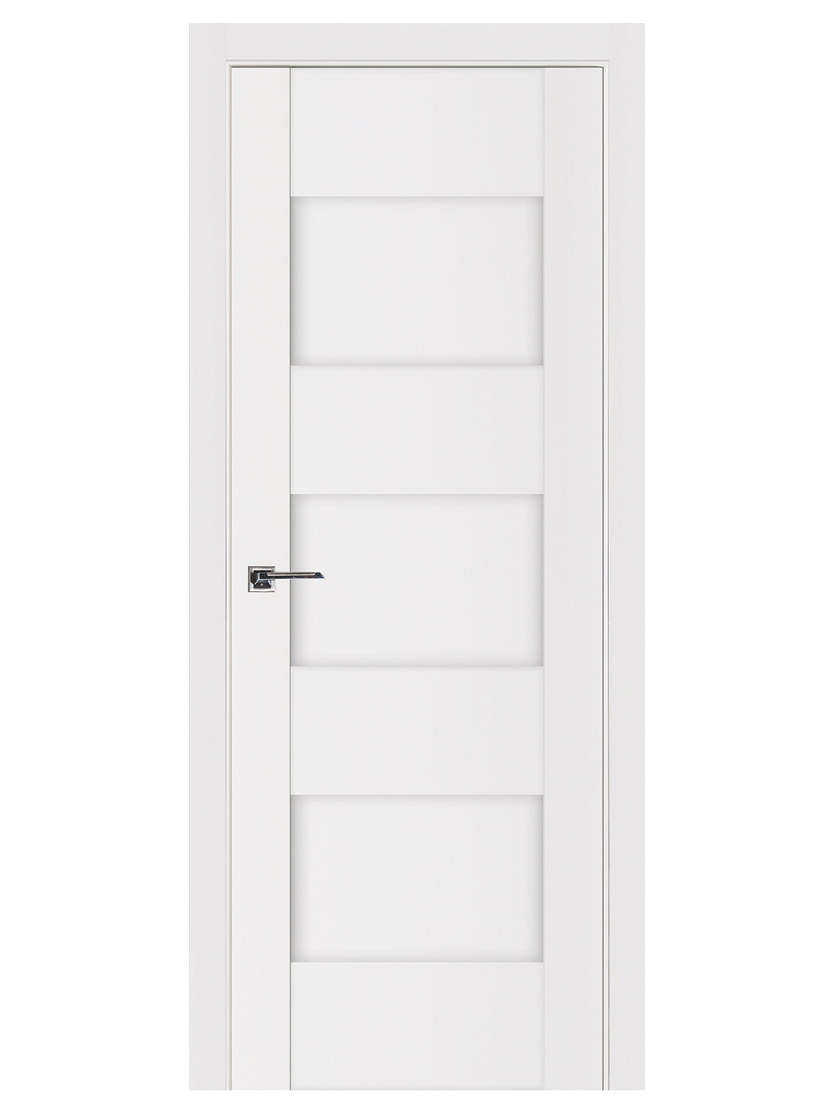 Nova Stile 015 Soft White Laminated Modern Pre-Hung Door