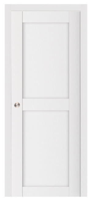 Nova Stile 020 Soft White Laminated Modern Pocket Door - Doors and Beyond