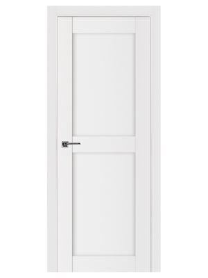 Nova Stile 020 Soft White Laminated Modern Pre-Hung Door - Doors and Beyond