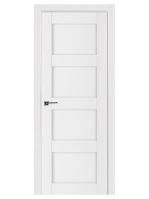 Nova Stile 021 Soft White Laminated Modern Pre-Hung Door - Doors and Beyond