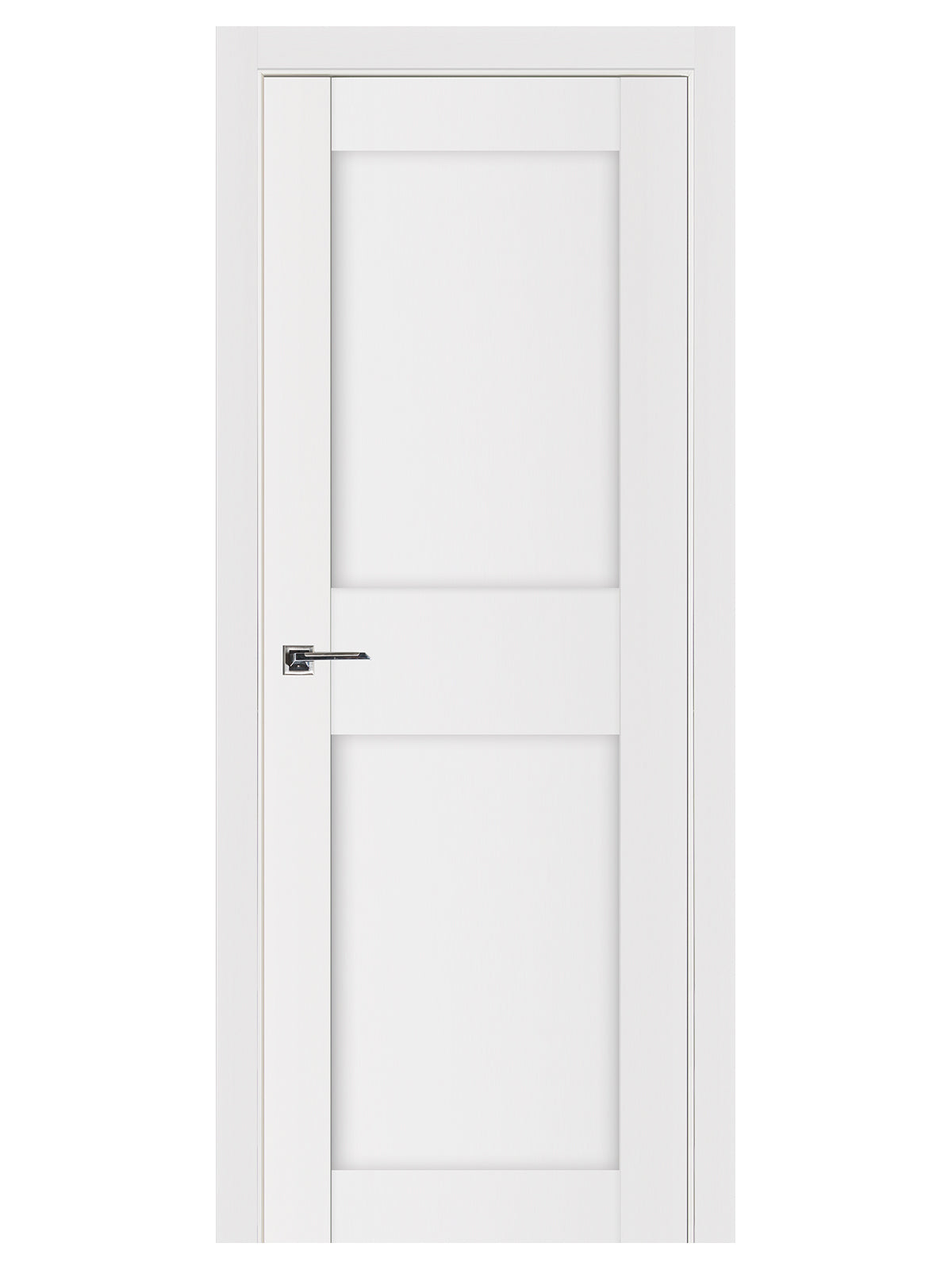 Nova Stile 043 Soft White Laminated Modern Pre-Hung Door - Doors and Beyond