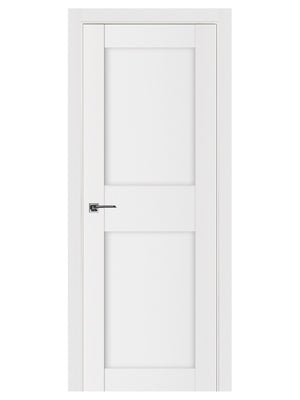 Nova Stile 043 Soft White Laminated Modern Pre-Hung Door - Doors and Beyond