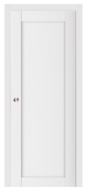 Nova Stile 054 Soft White Laminated Modern Pocket Door - Doors and Beyond