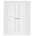 Nova Stile 023 Soft White Laminated Modern Double Pre-Hung Door
