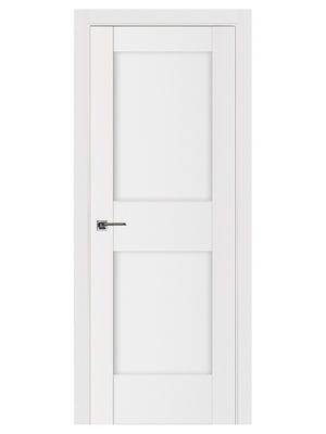 Nova Stile 023 Soft White Laminated Modern Pre-Hung Door - Doors and Beyond