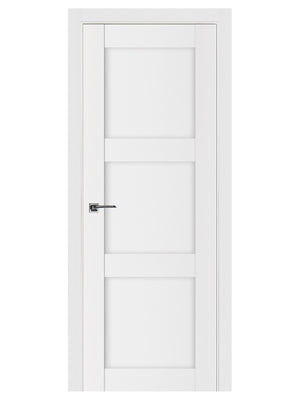 Nova Stile 025 Soft White Laminated Modern Pre-Hung Door - Doors and Beyond