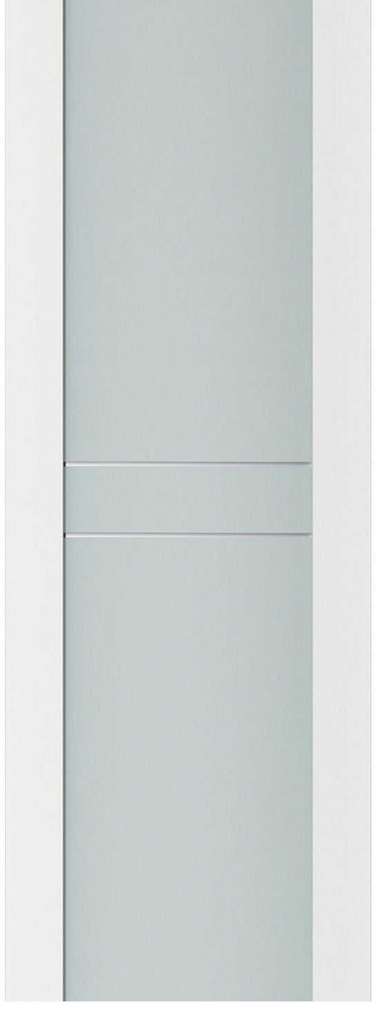 Nova Triplex 003 Soft White Laminated Modern Door Slab - Doors and Beyond
