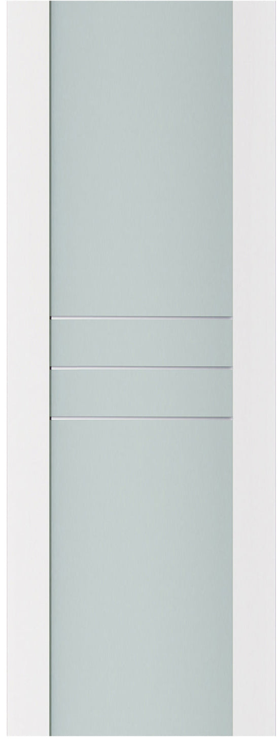 Nova Triplex 005 Soft White Laminated Modern Door Slab - Doors and Beyond