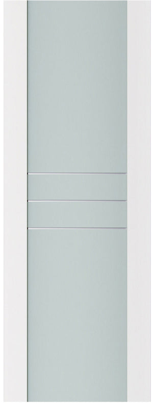 Nova Triplex 005 Soft White Laminated Modern Door Slab - Doors and Beyond