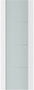 Nova Triplex 006 Soft White Laminated Modern Door Slab