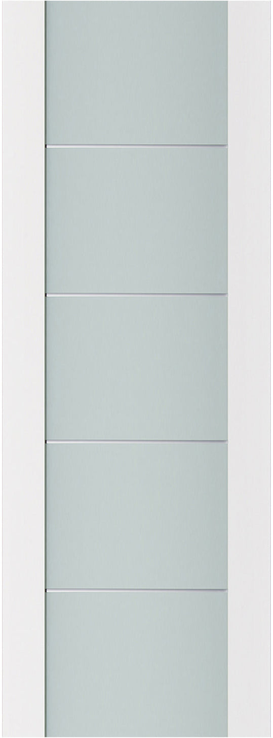 Nova Triplex 007 Soft White Laminated Modern Door Slab - Doors and Beyond