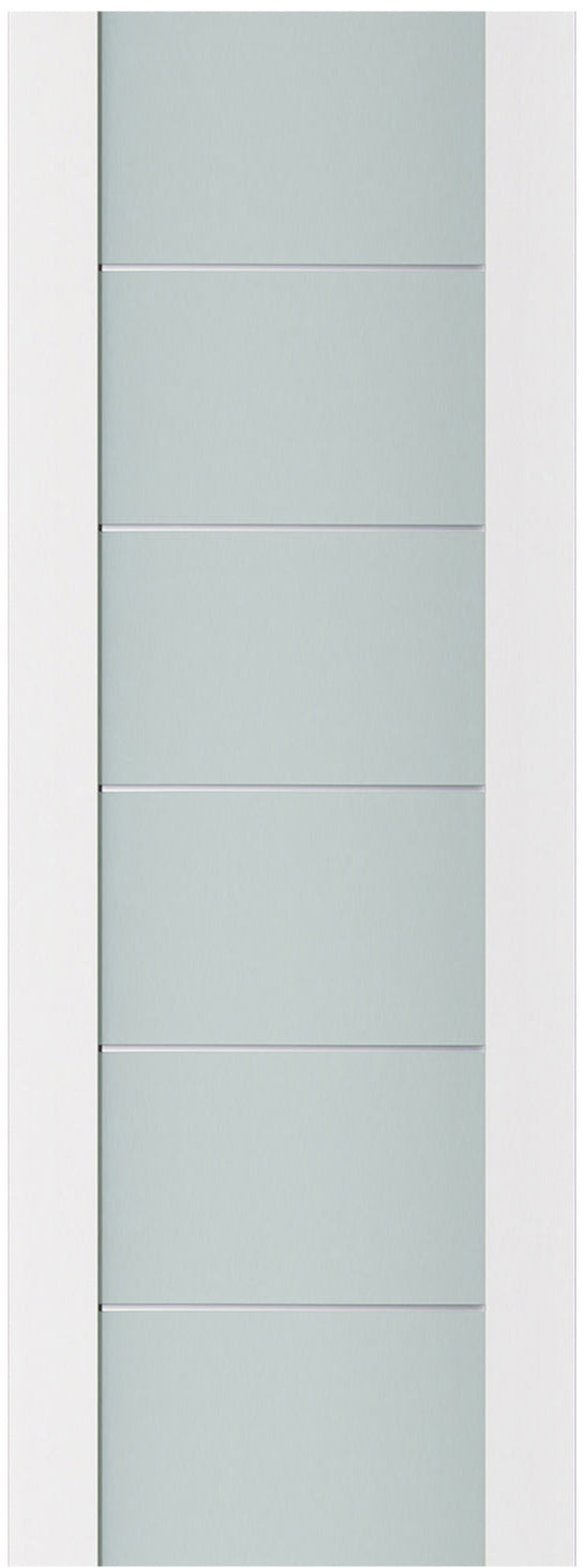 Nova Triplex 008 Soft White Laminated Modern Door Slab - Doors and Beyond