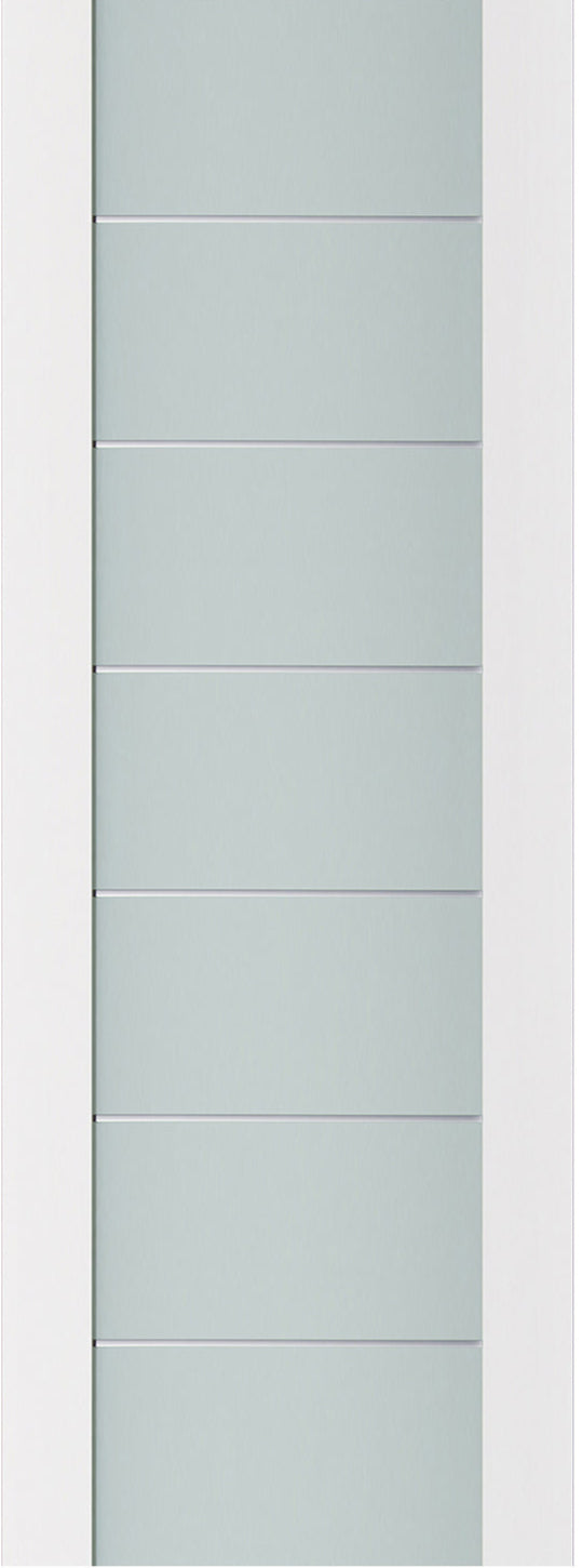 Nova Triplex 009 Soft White Laminated Modern Door Slab - Doors and Beyond
